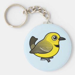Yellow Chat Basic Button Keychain