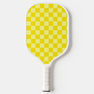 Yellow Check Pickleball Paddle