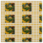 Yellow Check Quail Fabric