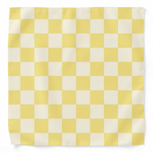 Yellow Checkerboard Bandana
