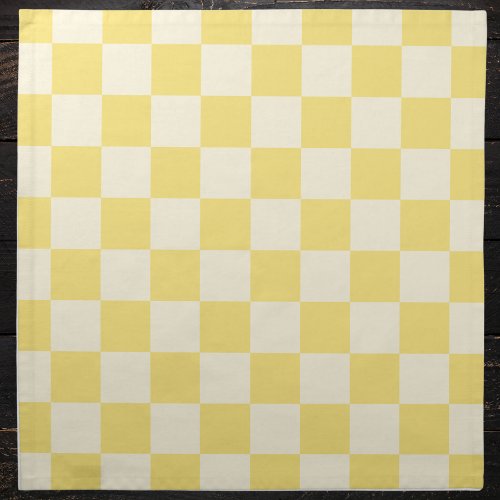Yellow Checkerboard Cloth Napkin