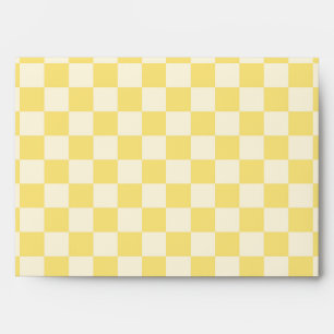 Yellow Checkerboard Envelope