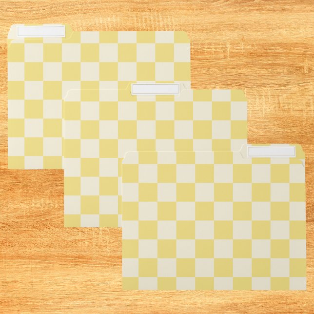 Yellow Checkerboard File Folder (Creator Uploaded)