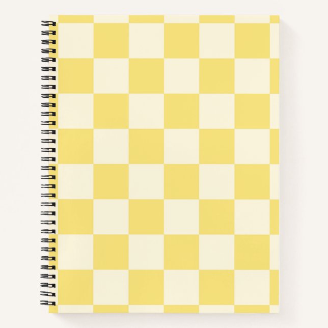 Yellow Checkerboard Notebook (Front)