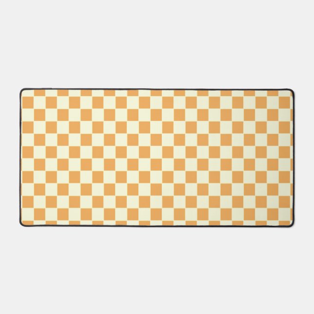 yellow checkered desk mat (Front)