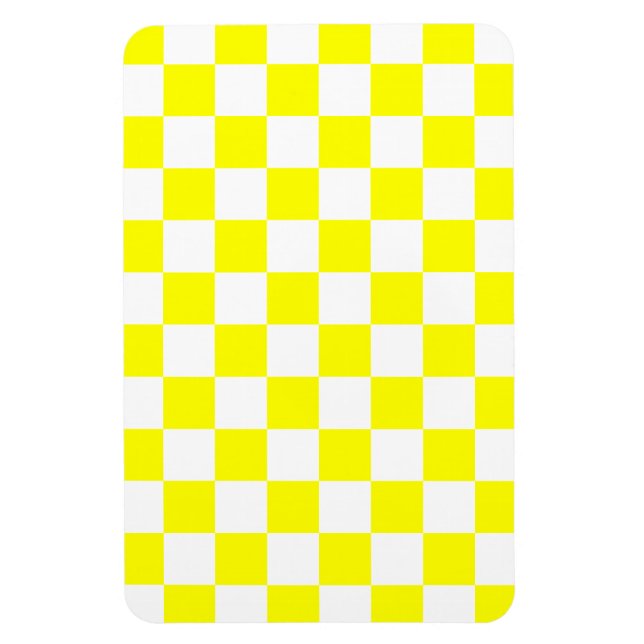 Yellow Checkered Magnet (Vertical)