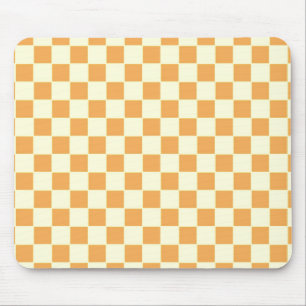 yellow checkered mouse pad