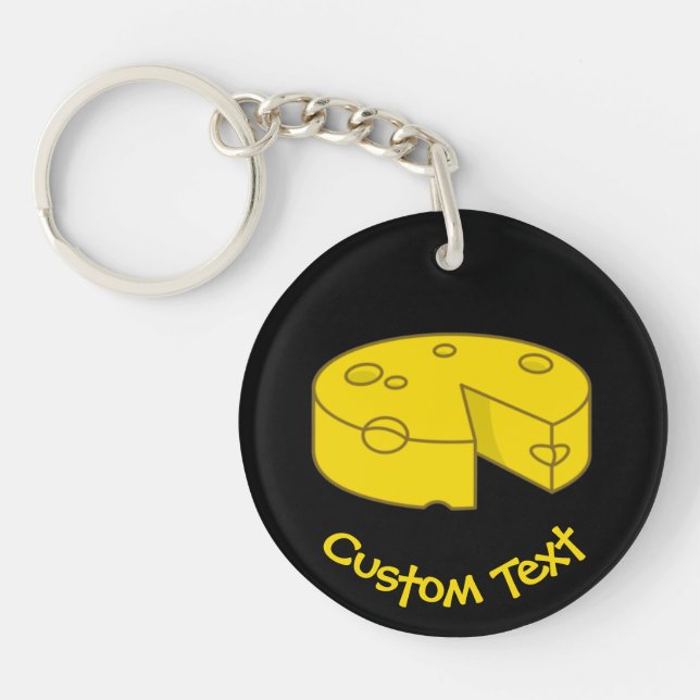 Yellow Cheese Keychain (Front)