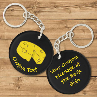 Yellow Cheese Keychain