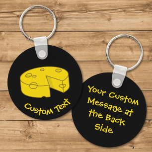 Yellow Cheese Keychain