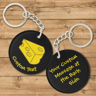 Yellow Cheese Keychain