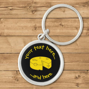 Yellow Cheese Keychain