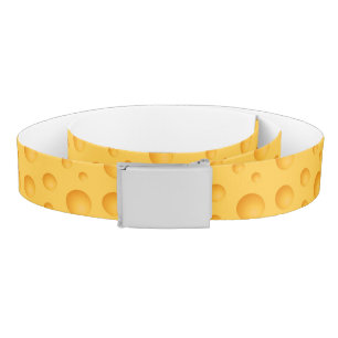 Yellow Cheese Pattern Belt