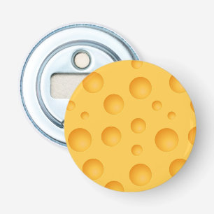 Yellow Cheese Pattern Bottle Opener