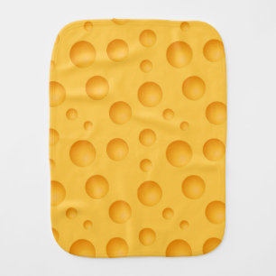 Yellow Cheese Pattern Burp Cloth