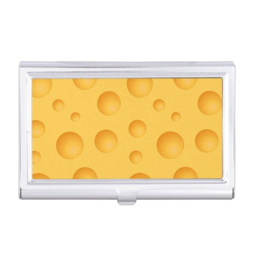 Yellow Cheese Pattern Business Card Holder