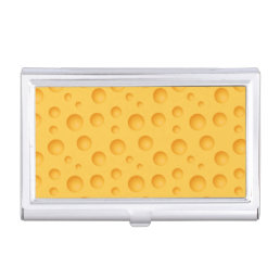 Yellow Cheese Pattern Case For Business Cards