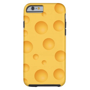 Yellow Cheese Pattern Tough Iphone 6 Case by allpattern at Zazzle