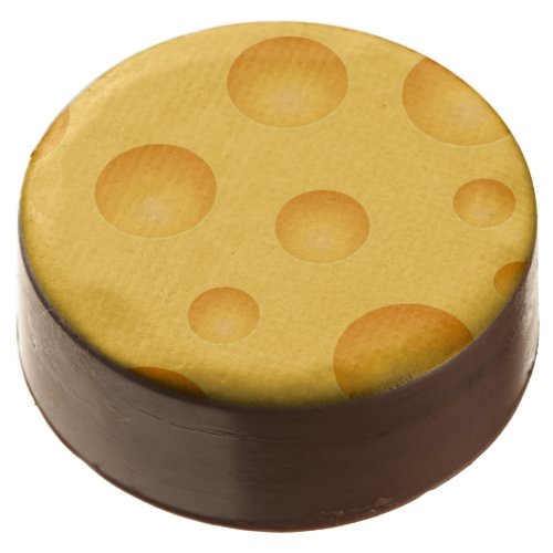 Yellow Cheese Pattern Chocolate Covered Oreo
