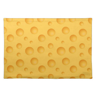 Yellow Cheese Pattern Cloth Placemat