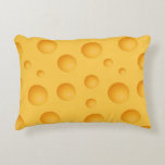Yellow Cheese Pattern Decorative Pillow