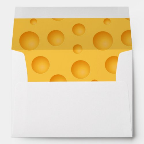 Yellow Cheese Pattern Envelope