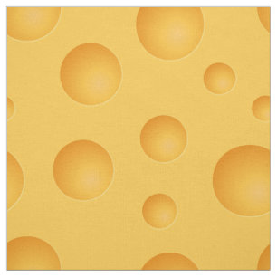 Yellow Cheese Pattern Fabric