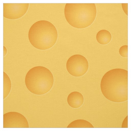 Yellow Cheese Pattern Fabric
