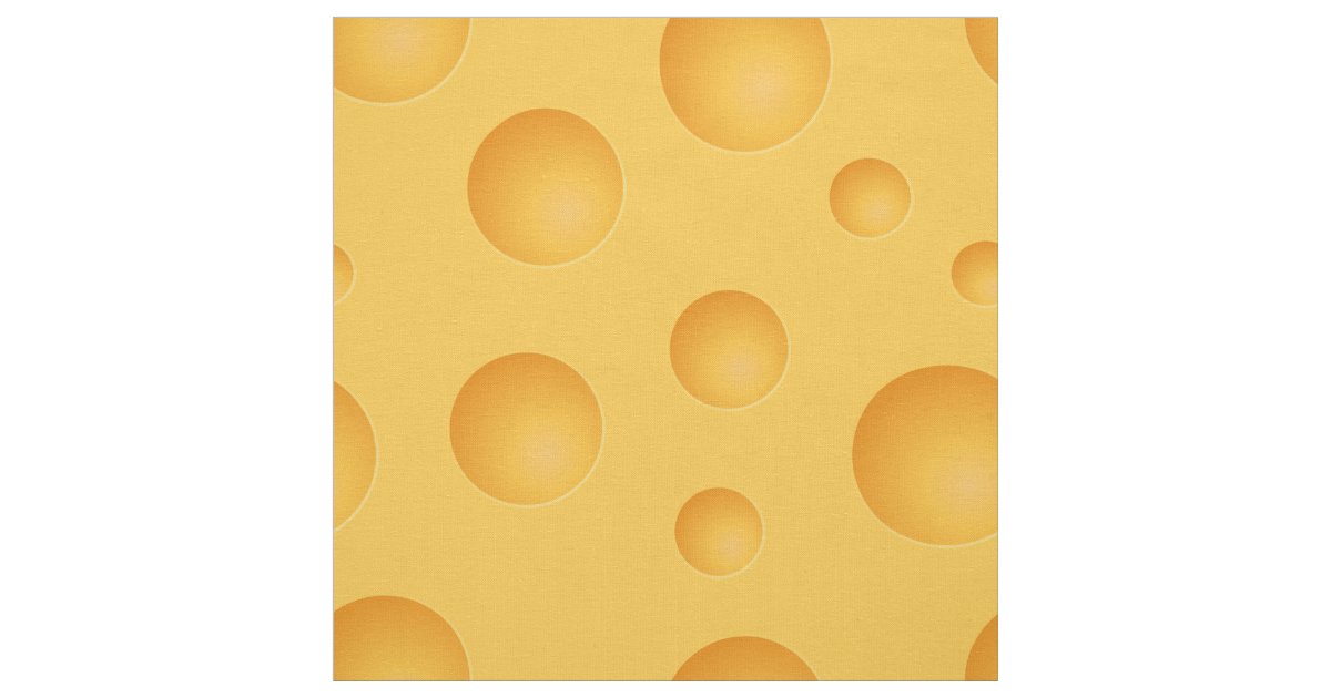 Yellow Cheese Pattern Fabric