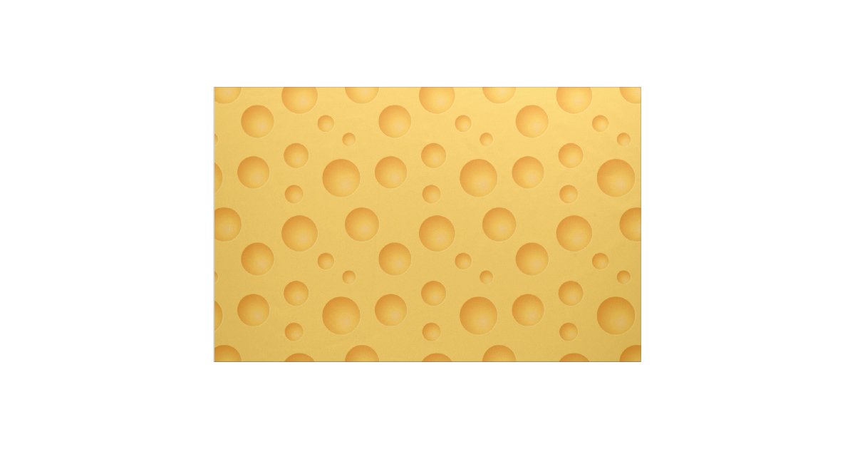 Yellow Cheese Pattern Fabric
