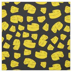 Yellow Cheese Pattern Fabric