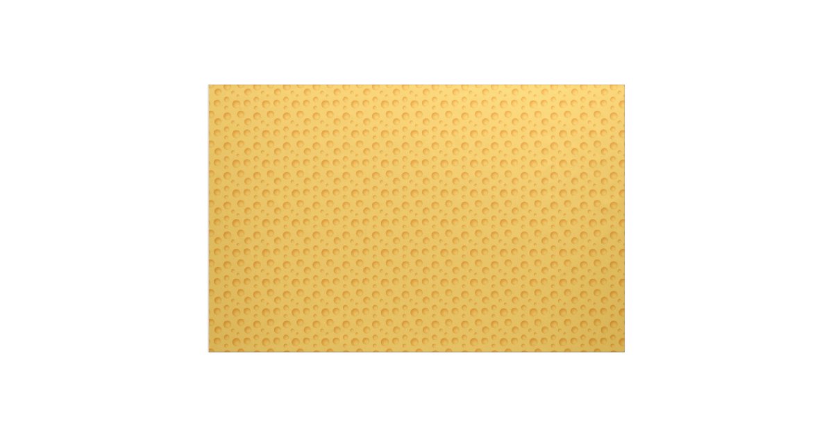 Yellow Cheese Pattern Fabric Zazzle