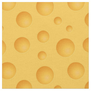 Yellow Cheese Pattern Fabric