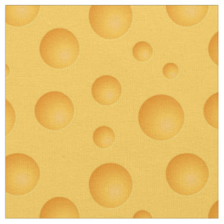 Yellow Cheese Pattern Fabric