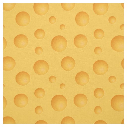 Yellow Cheese Pattern Fabric