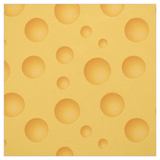 Yellow Cheese Pattern Fabric