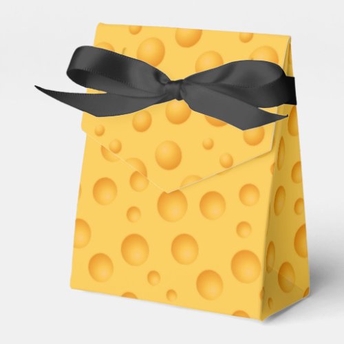 Yellow Cheese Pattern Favor Boxes