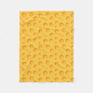 Yellow Cheese Pattern Fleece Blanket