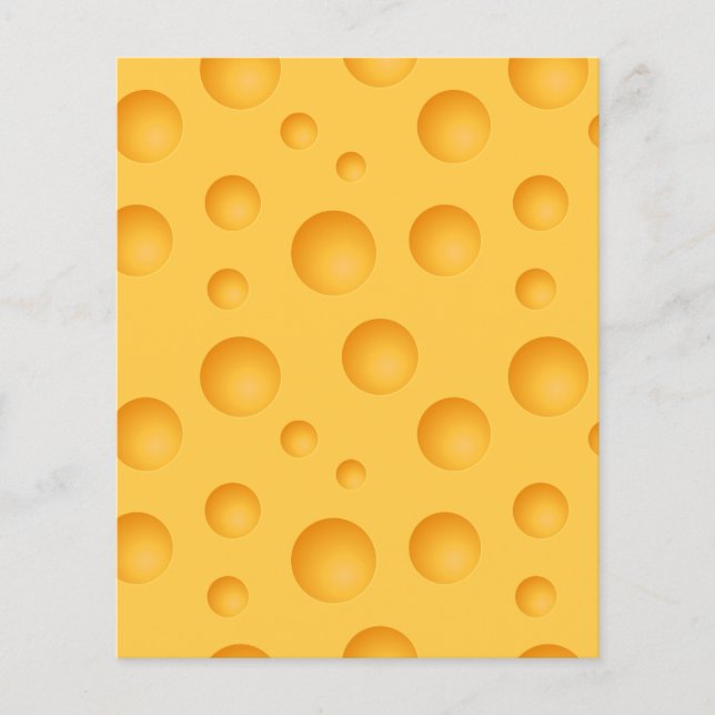 Yellow Cheese Pattern Flyer (Front)