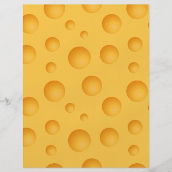Yellow Cheese Pattern Flyer by allpattern at Zazzle