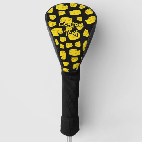 Yellow Cheese Pattern Golf Head Cover