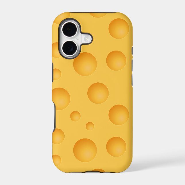 Yellow Cheese Pattern Iphone Case (Back)