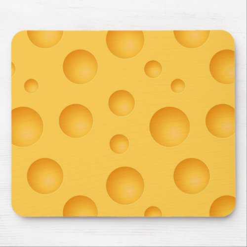 Yellow Cheese Pattern Mouse Pad