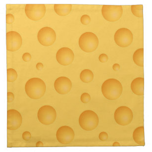 Yellow Cheese Pattern Napkin
