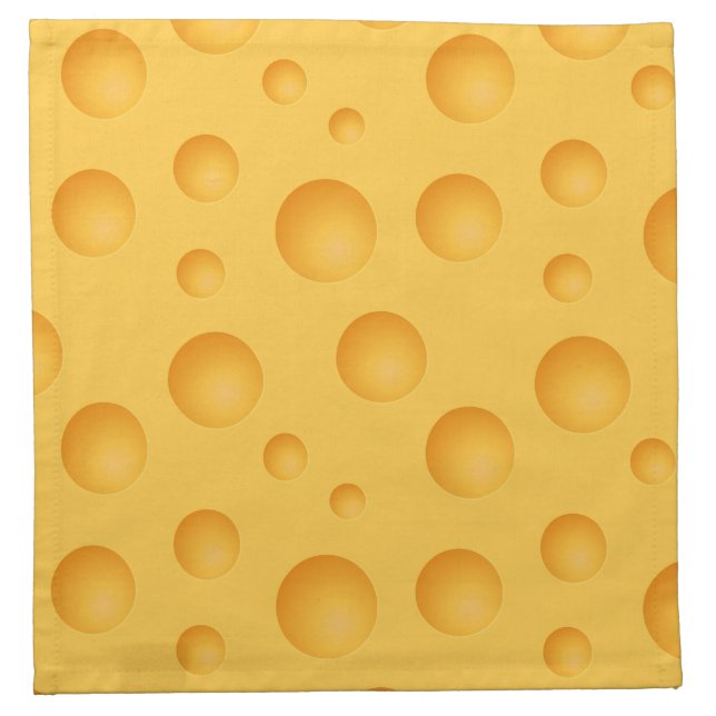 Yellow Cheese Pattern Napkin (Front)