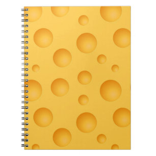 Yellow Cheese Pattern Notebook