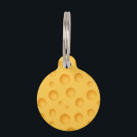 Yellow Cheese Pattern Pet Tag<br><div class="desc">Yellow Cheese Pattern</div>