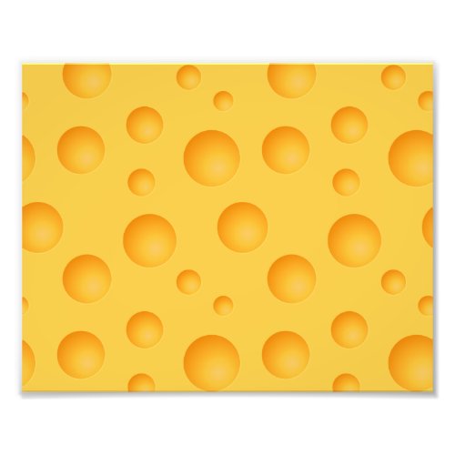 Yellow Cheese Pattern Photo Print