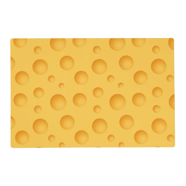 Yellow Cheese Pattern Placemat (Front)