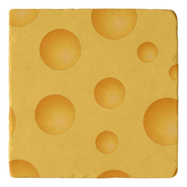 Yellow Cheese Pattern Trivet (Front)
